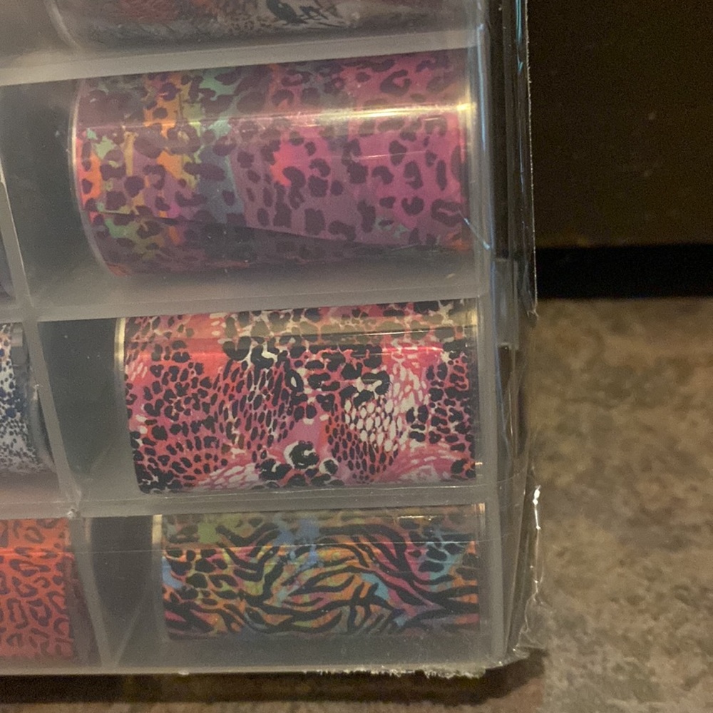 NEW Nail Foil Transfer Sticker with Leopard. New in package. - Picture 6 of 8
